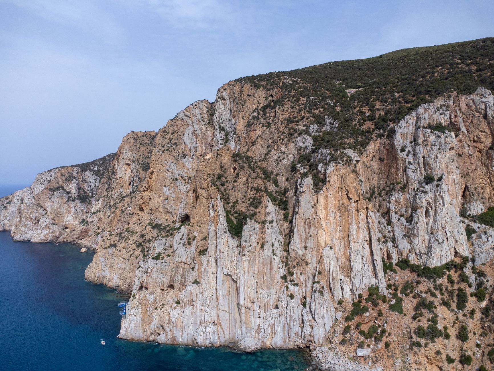 Dramatic cliffs and sea in Southern Italy